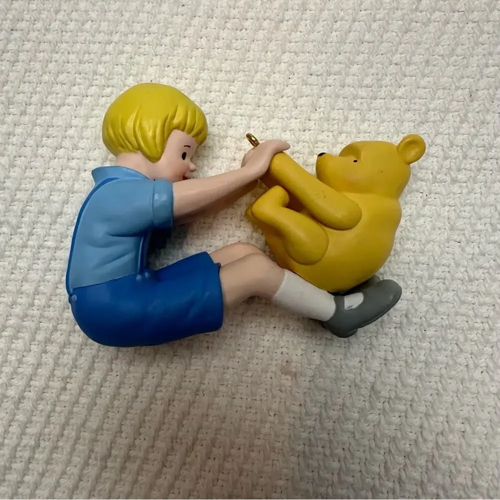 1999 Hallmark Christopher Robin Playing With Pooh Ornament